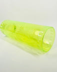 ANTIQUE URANIUM ETCHED GLASS VASE BY MOSER