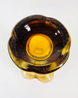1960s FINNISH AMBER GLASS VASE BY KAL BLOMQIST