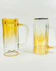 1970s CARNIVAL GLASS BEER TANKARDS