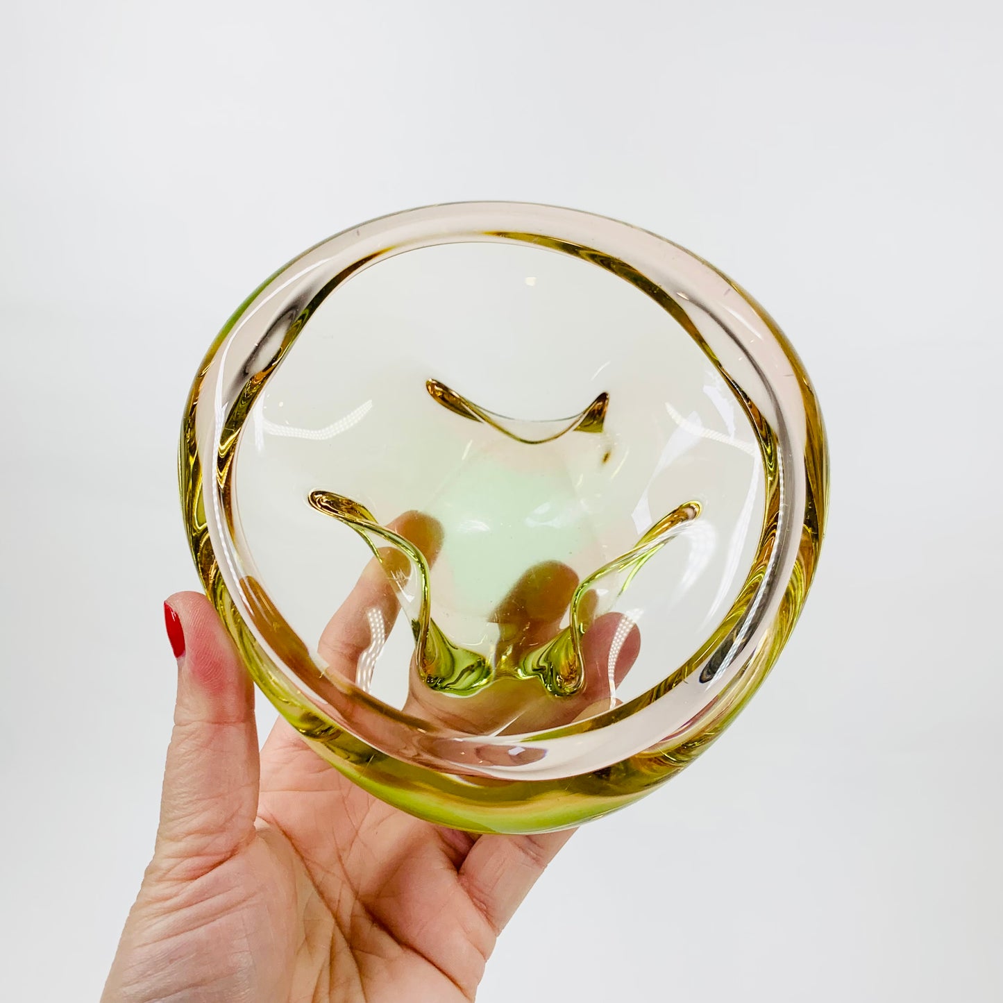 CZECH GLASS BOWL/ASHTRAY