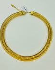 1950s CORO MESH EMERALD BEADS COLLAR NECKLACE
