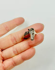ANTIQUE SILVER HORSE HEAD RING