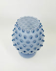 1940s EMPOLI CASED LAVENDER PURPLE HOBNAIL GLASS BRANDY BALLOON VASE