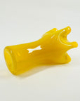 MIDCENTURY SIGNED FINNISH GLASS HANDKERCHIEF POIMU VASE BY INKERI TOIKKA FOR NUUTAJARVI NOTSJO