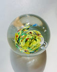 YELLOW SPATTER PAPERWEIGHT