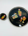 1950s DRINKS TRAY WITH MATCHING COASTERS