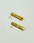 2023 CHANEL PEARL BAR PIERCED EARRINGS