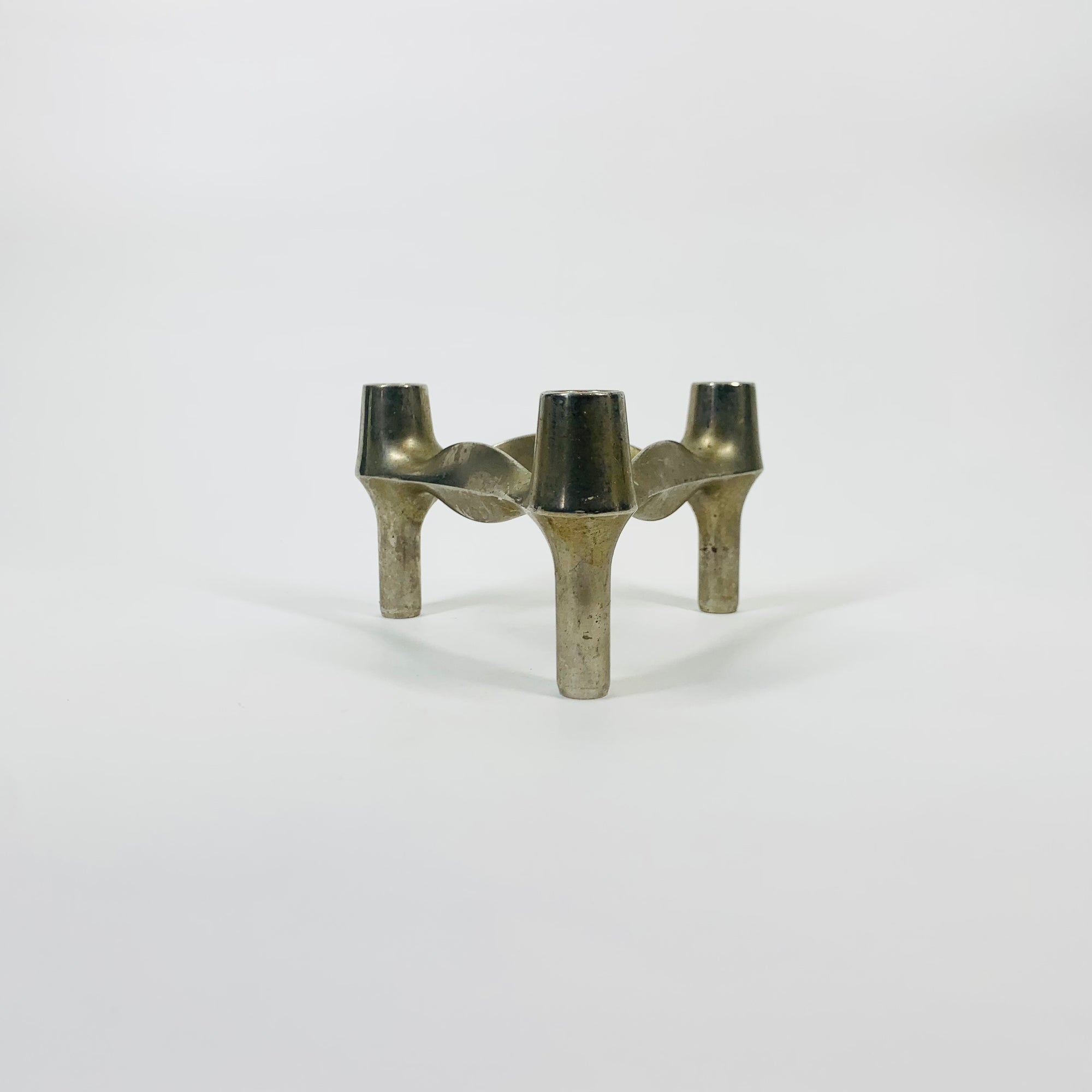 60s STOFF NAGEL BRUTALIST CANDLE HOLDER (WIDE)