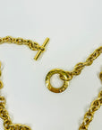1980s CELINE FANCY LINKS TOGGLE NECKLACE WITH KOI FISH PENDANT