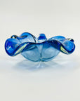 1940s URANIUM MURANO BLUE SOMMERSO GLASS BOWL