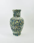 1990s F.VISSER TIE DYE PORCELAIN VASE
