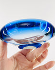 1950s MURANO COBALT BLUE SOMMERSO BOWL/ASHTRAY