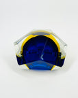 1950s FACETED MURANO COBALT BLUE GOLD GEODE BOWL