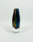 1950s HARLEQUIN SOMMERSO GLASS POSY VASE BY VICKE LINDSTRAND FOR KOSTA BODA