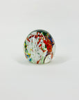 MCM MULTI SPATTER ART GLASS PAPERWEIGHT