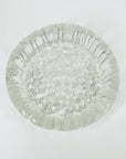 1950s LARGE SWEDISH PUKEBERG ICE GLASS ASHTRAY