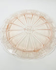 ANTIQUE DEPRESSION PINK PRESSED GLASS PLATE/BOWL/DINNER SERVICE