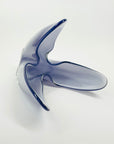 1970s JAPANESE HINERI CASED PURPLE HANDKERCHIEF GLASS VASE