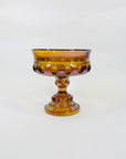 ANTIQUE CARNIVAL GLASS COMPORT