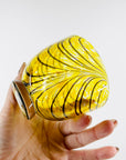 1989 SIGNED HETA LAGAAMBER TORTOISE ART GLASS FOOTED MINI BOWL