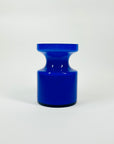 1960s SWEDISH ALSTERFORS CASED COBALT BLUE GLASS POSY VASE