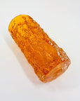 WHITEFRIARS ORANGE BARK GLASS VASE