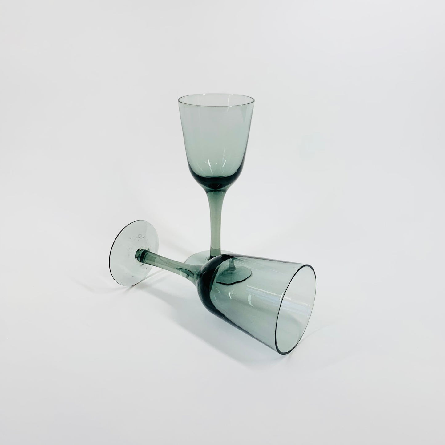 MCM HOLMEGAARD GREY LIQUEUR GLASSES