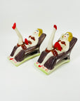 1940s HAND PAINTED NAUGHTY NODDER JAPANESE PIN UP GIRL ASHTRAY