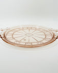 ANTIQUE DEPRESSION PINK PRESSED GLASS PLATE/BOWL/DINNER SERVICE