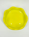 1960s SWEDISH YELLOW LEMON CASED GLASS BOWL BY INGEBORG LUNDIN FOR ORREFORS