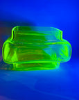 LARGE MIDCENTURY FINNISH URANIUM GLASS VASE BY HELENA TYNELL FOR RIIHIMAEN LASI