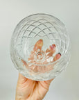 ANTIQUE CUT BOHEMIAN DIAMOND CRYSTAL BRANDY BALLOONS