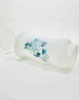 FOOTED CASED MILK GLASS VASE