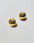 1990s BEAN STUDS PIERCED EARRINGS