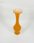 MCM CASED ORANGE RUFFLE RIM VASE