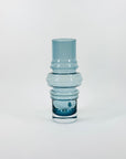 1960s FINNISH BLUE GLASS HOOP VASE BY TAMARA ALADIN FOR RIIHIMAEN LASI