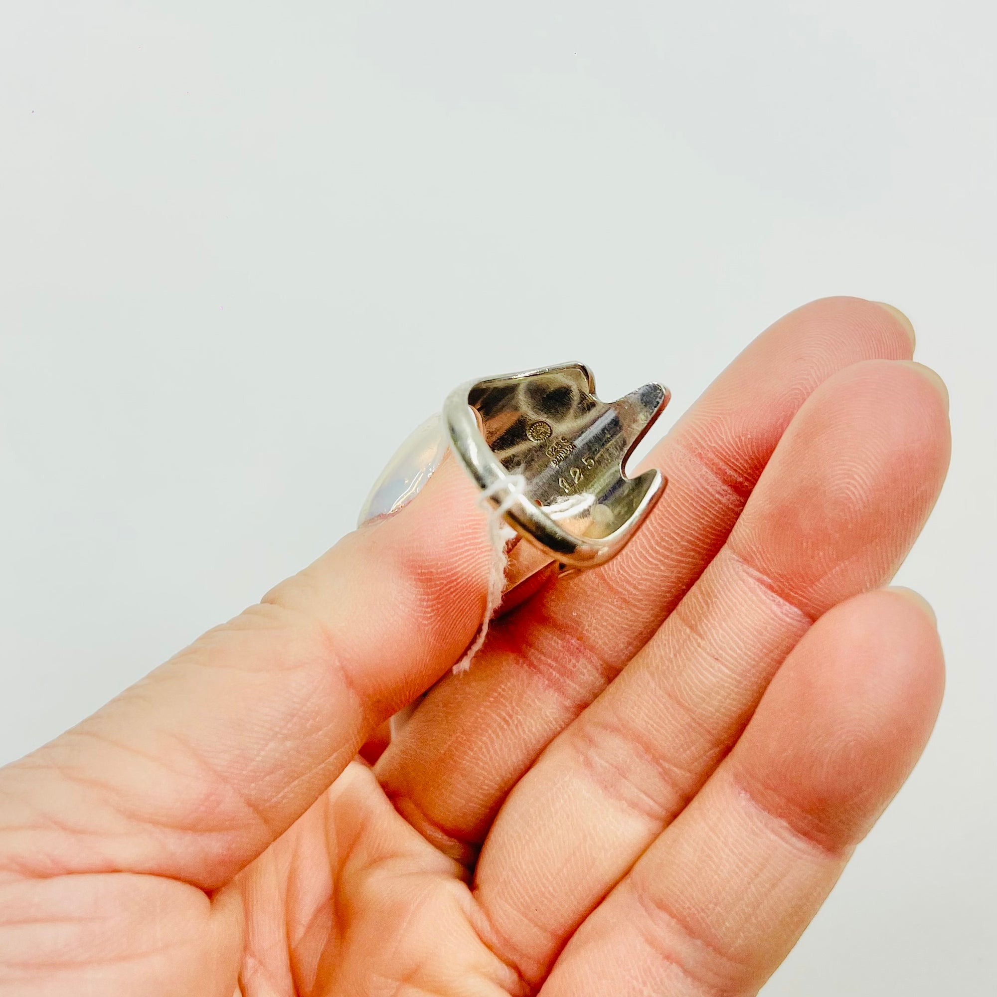 1960s GEORG JENSEN BRUTALIST SILVER RING