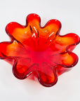 RED ORANGE FLOWER BOWL