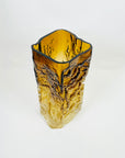 1970s FINNISH KALLIO AMBER BARK GLASS VASE