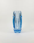 1960s SKLO UNION ROSICE LENS GLASS VASE BY RUDOLF SCHROTTER