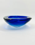 1950s COBALT BLUE MURANO SOMMERSO GLASS BOWL/ASHTRAY