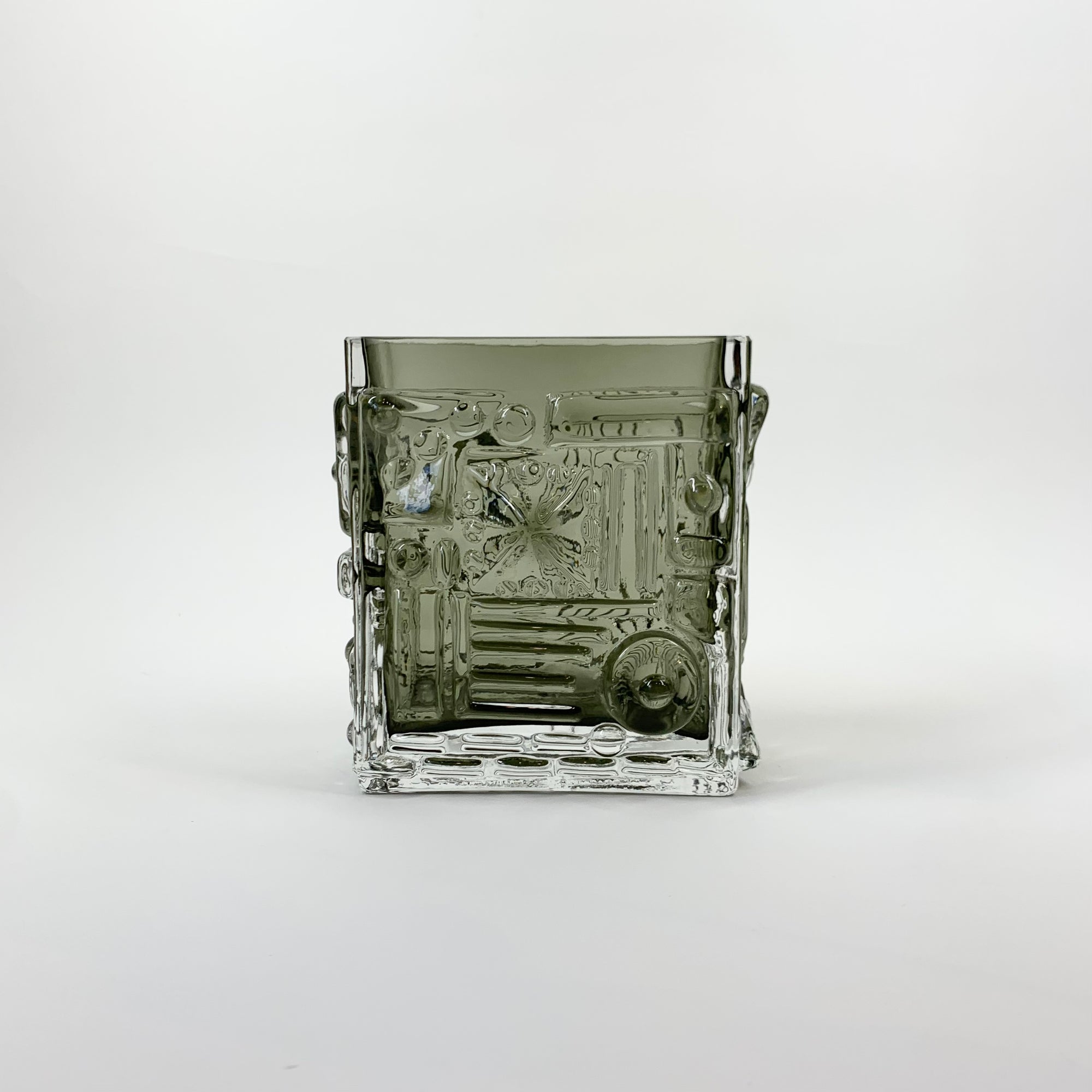 1950s BRUTALIST SOMMERSO GLASS VASE BY JOSEF SCHOTT