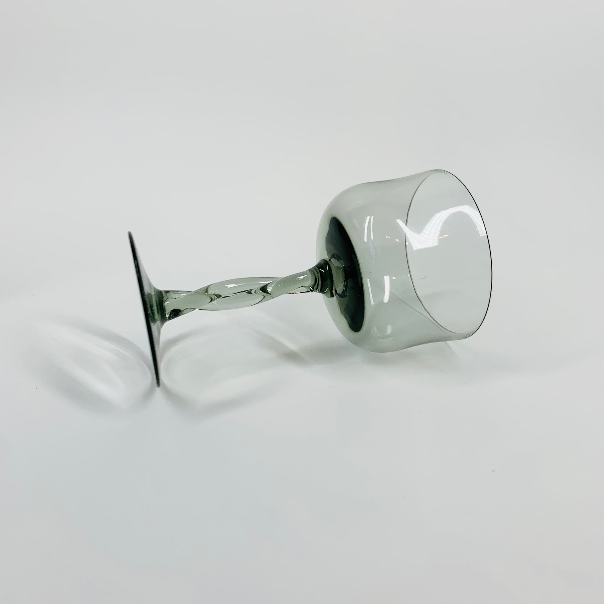 MCM GREY TWIST STEM GLASSES