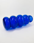 1960s AFORS COBALT BLUE GLASS SPACE AGE HOOP VASE
