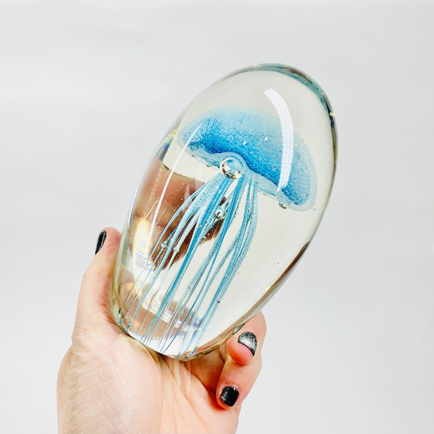 BLUE JELLYFISH PAPERWEIGHT