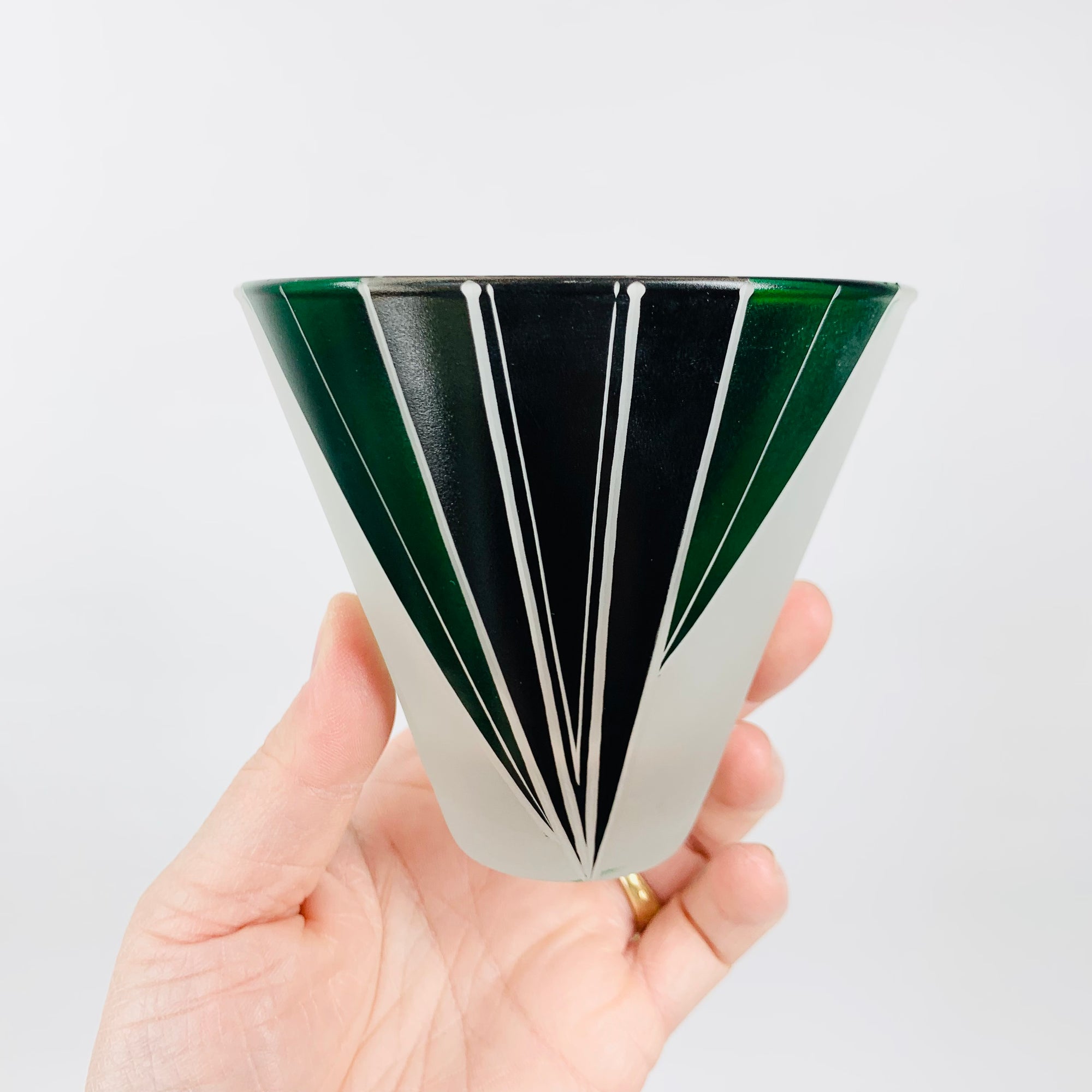 KARL PALDA GREEN BLACK DECANTER SET