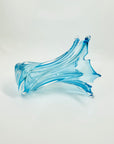 1970s CANADIAN CHALET TURQUOISE BLUE SOMMERSO GLASS VASE