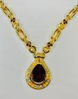 80s BARCS BOLD PEAR DROP NECKLACE SUITE