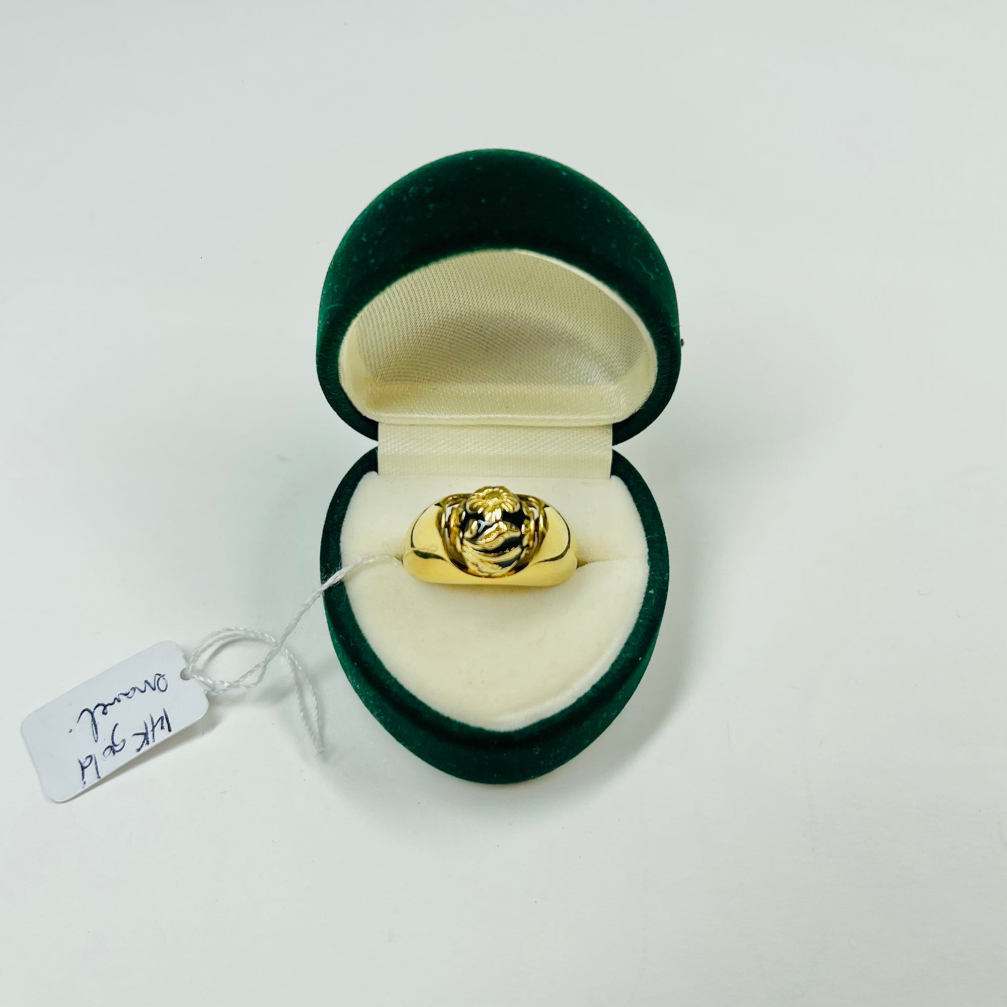 ANTIQUE JAPANESE 14K GOLD SPINNER RING