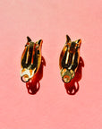 1960s BOW CLIP ON EARRINGS